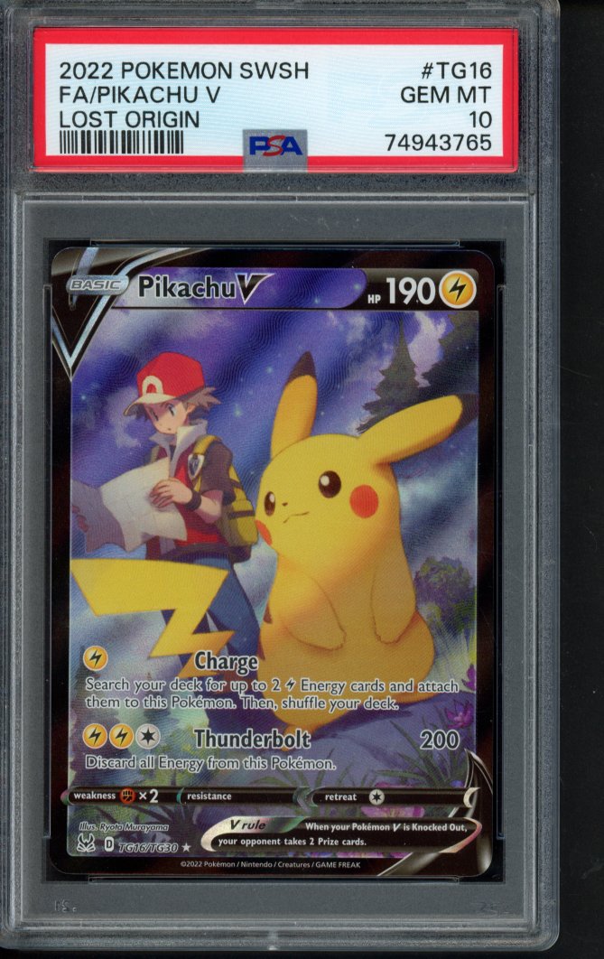 Pikachu V TG16/TG30 PSA 10 - RookieLegends