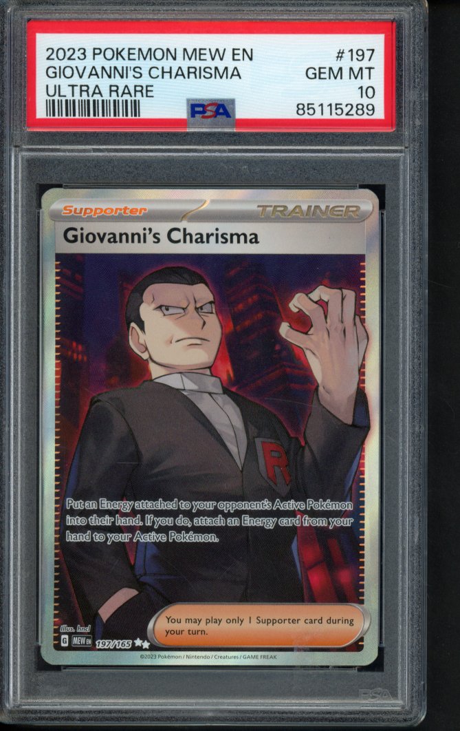 Giovanni's Charisma 197/165 PSA 10
