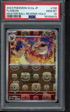 Flareon (Master Ball Reverse Holo) JPN 136/165 PSA 10