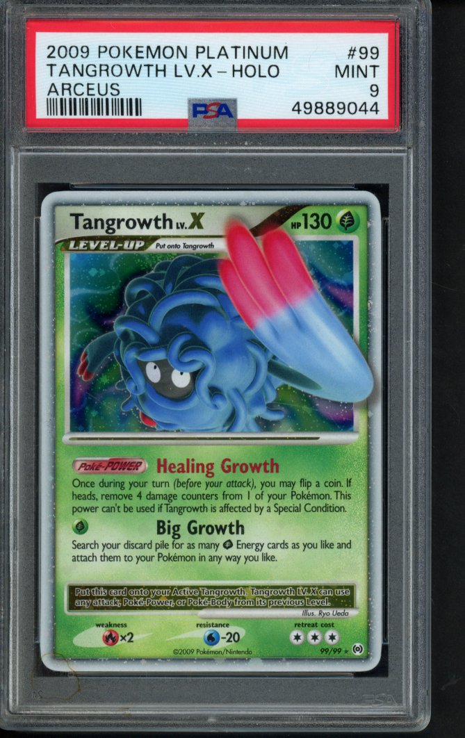 Tangrowth Lv.X Holo - Platinum Arceus 99/99 PSA 9