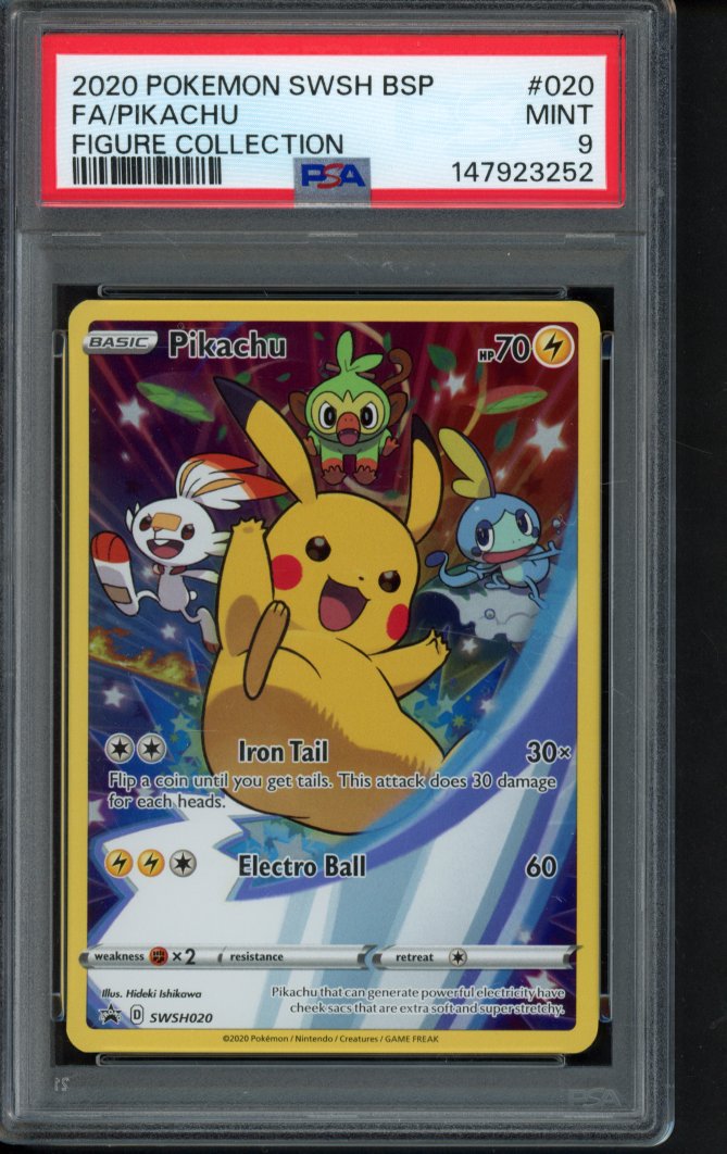 Pikachu SWSH020 PSA 9