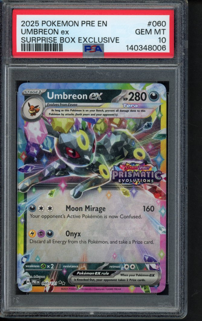 Umbreon Ex - Surprise Box Exclusive 060/131 PSA 10 - RookieLegends