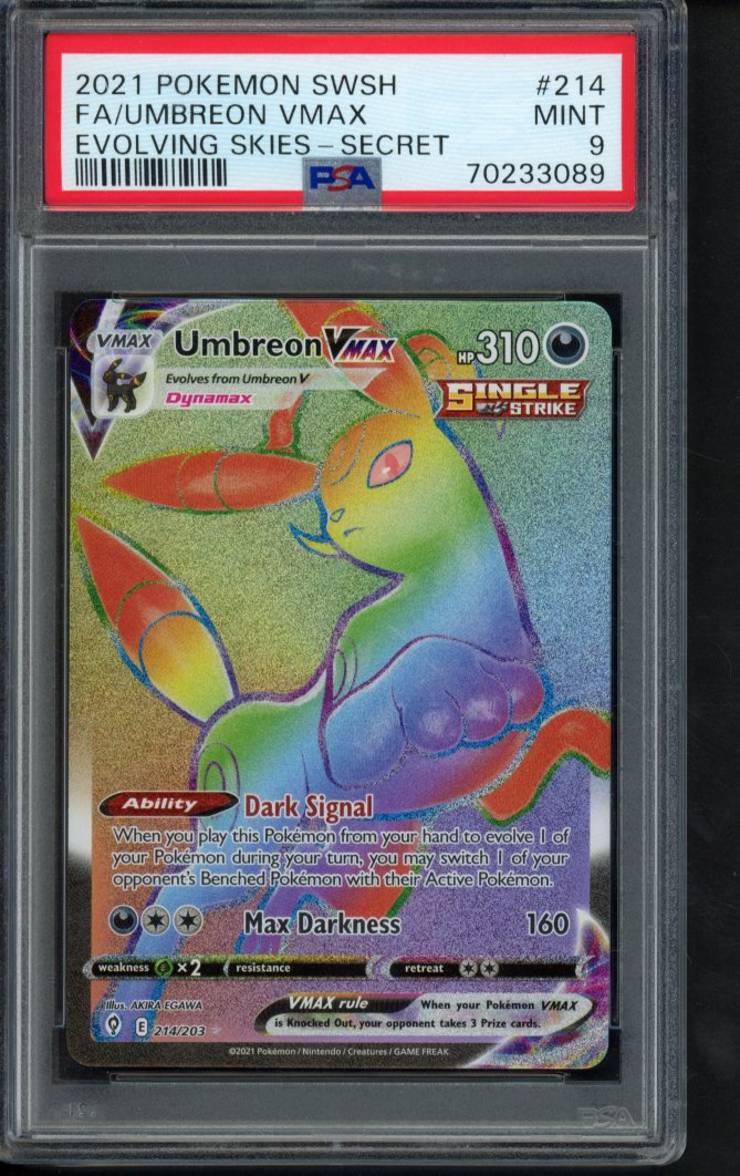 Umbreon Vmax 214/203 PSA 9 - RookieLegends