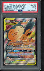 Eevee & Snorlax Gx SM169 PSA 9 - RookieLegends