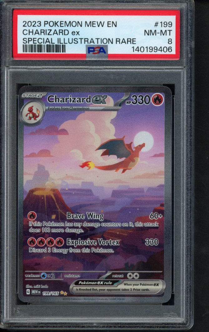 Charizard Ex 199/165 PSA 8 - RookieLegends