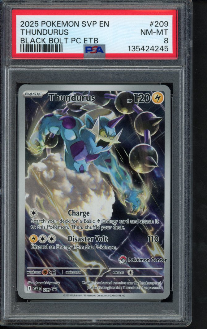 Thundurus 209 - Pokémon Center Stamped PSA 8 RookieLegends