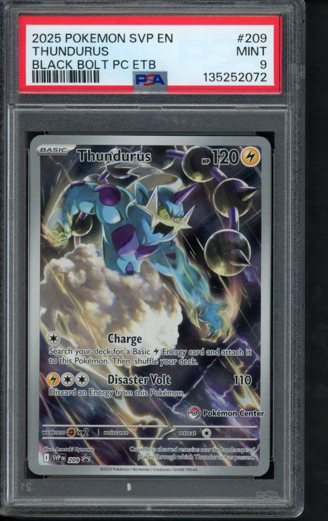 Thundurus 209 - Pokémon Center Stamped PSA 9 RookieLegends
