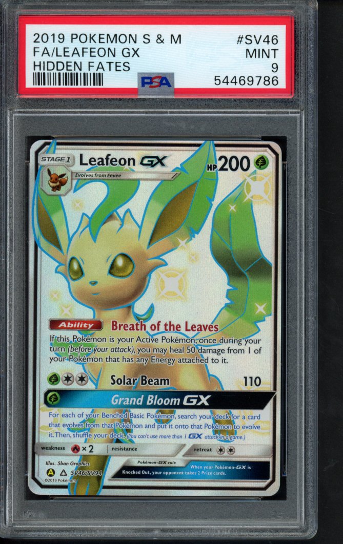 Leafeon Gx SV46/SV94 PSA 9 RookieLegends