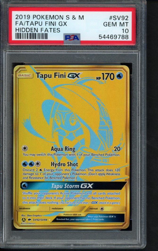 Tapu Fini Gx SV92/SV94 PSA 10 RookieLegends
