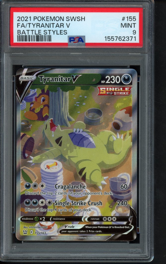 Tyranitar V 155/163 PSA 9 RookieLegends
