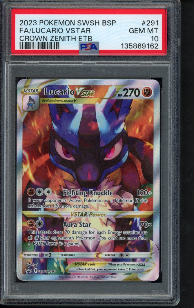Lucario Vstar SWSH291 PSA 10 RookieLegends