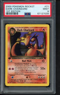 2000 Pokemon Rocket - Dark Charizard 1 St Edition 21/82 PSA 9 RookieLegends