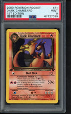 2000 Pokemon Rocket - Dark Charizard 1 St Edition 21/82 PSA 9 RookieLegends