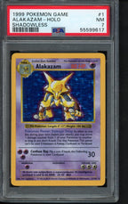 1999 Pokemon Game - Alakazam Holo - Shadowless 1/102 PSA 7