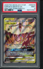 Espeon & Deoxys Gx SM240 PSA 9