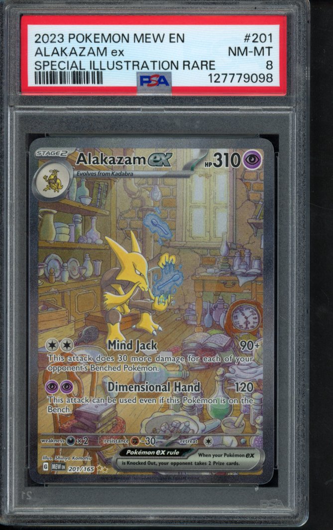 Alakazam Ex 201/165 PSA 8