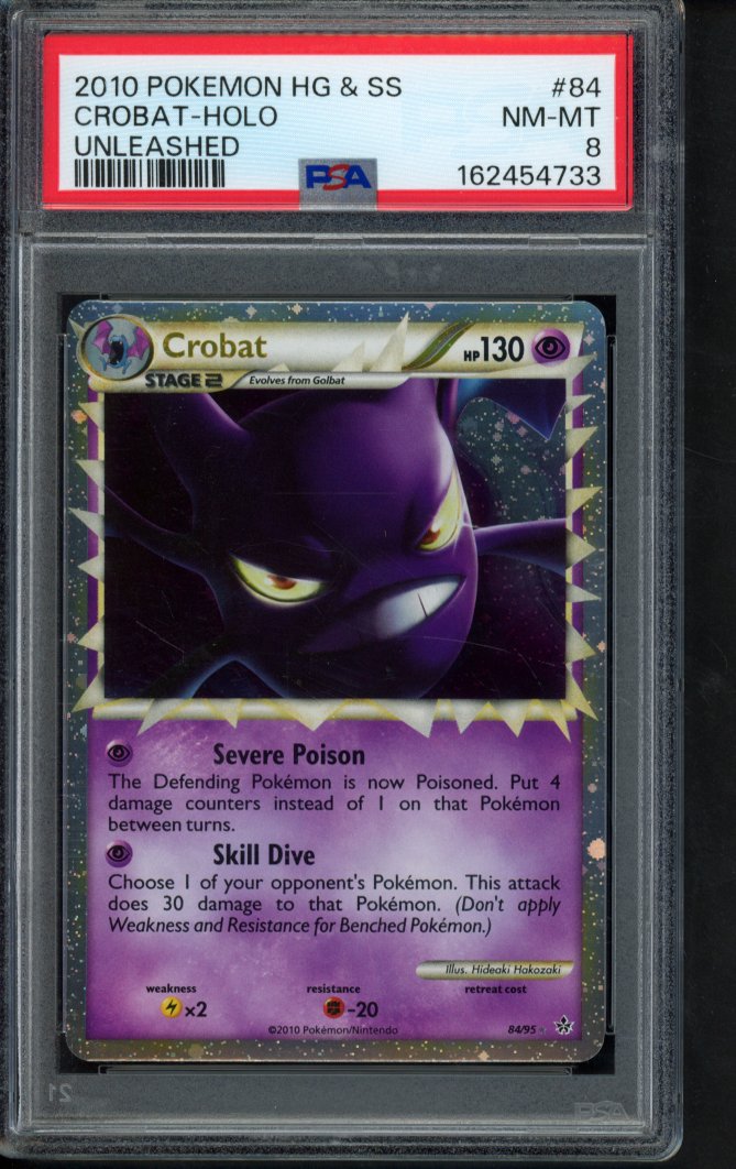 Crobat Holo - Unleashed 84/95 PSA 8