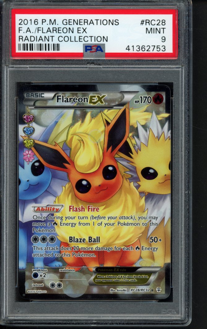 Flareon Ex RC28/RC32 PSA 9