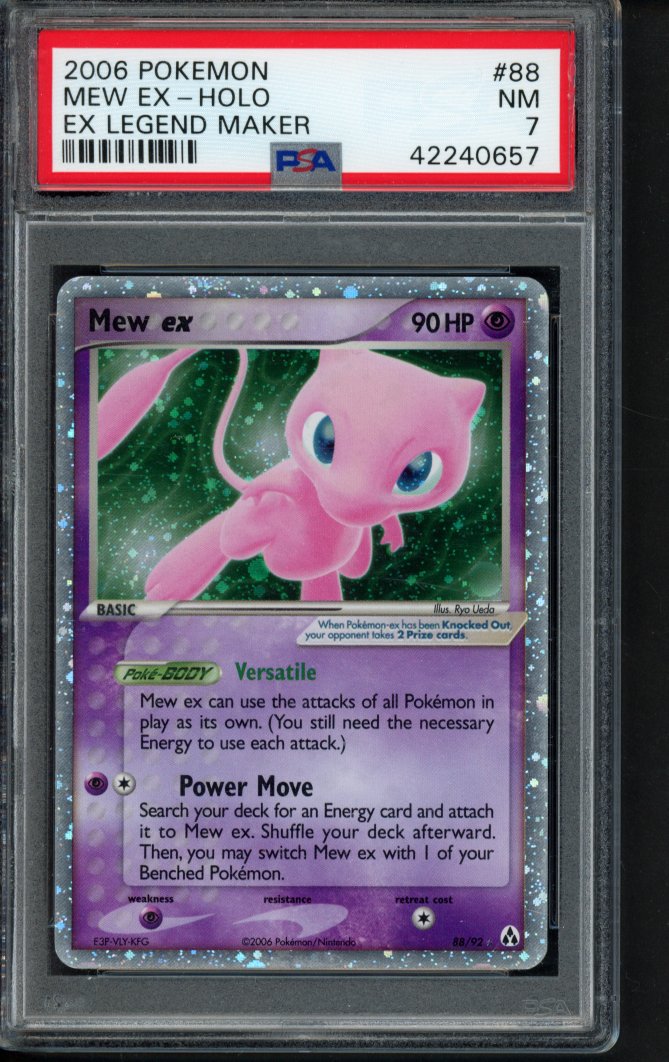 Mew Ex Holo - Ex Legend Maker 88/92 PSA 7