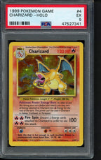 1999 Pokemon Game - Charizard Holo 4/102 PSA 5