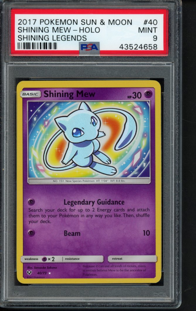 Shining Mew - Holo - Shining Legends 40/73 PSA 9