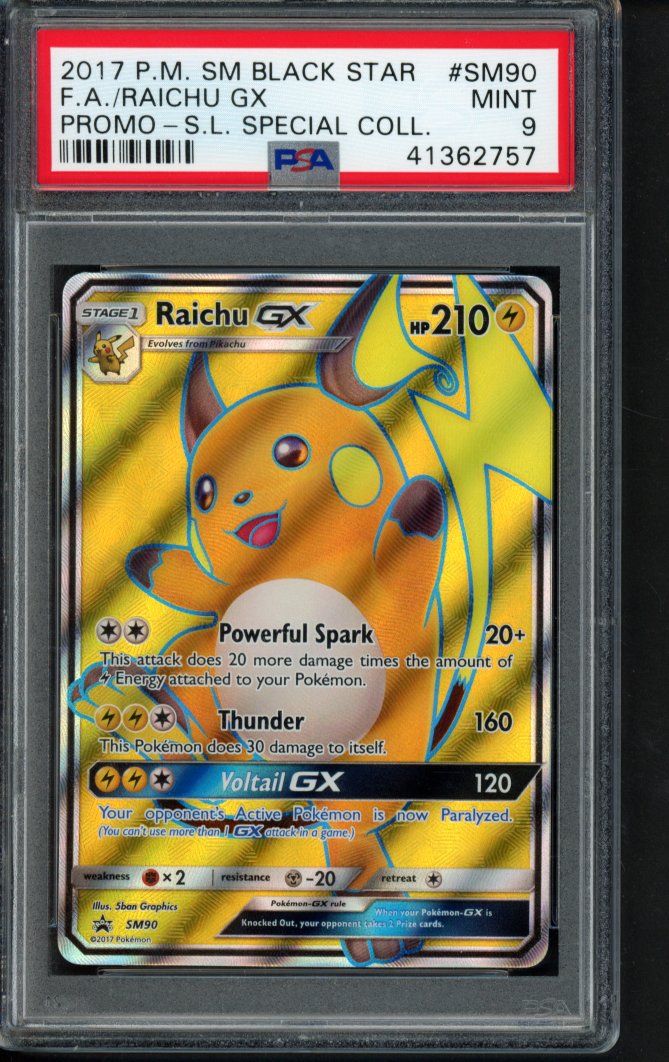 Raichu Gx SM90 PSA 9