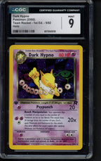 Dark Hypno Holo - Team Rocket - 1 St Edition 9/82 CGC 9