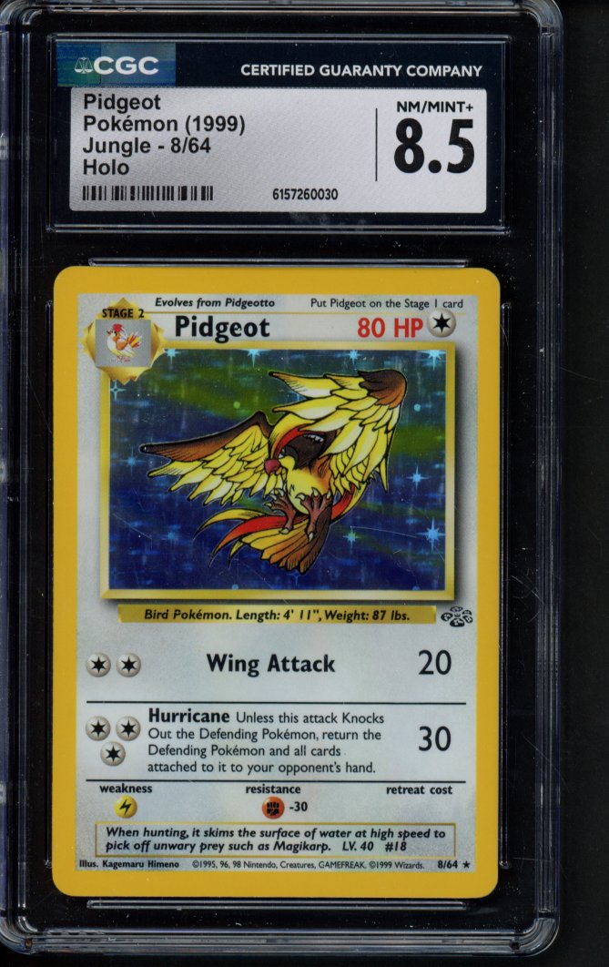 Pidgeot Holo - Jungle 8/64 CGC 8.5