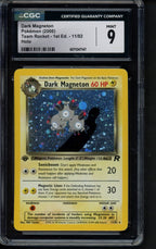 Dark Magneton Holo - Team Rocket - 1 St Edition 11/82 CGC 9