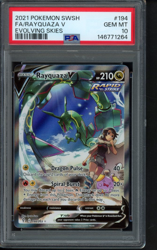 Rayquaza V 194/203 PSA 10