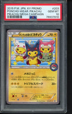 Poncho - Wear. Pikachu (JPN) 203/XY-P PSA 10
