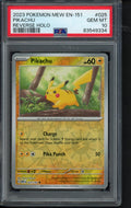 Pikachu - Reverse Holo 025/165 PSA 10