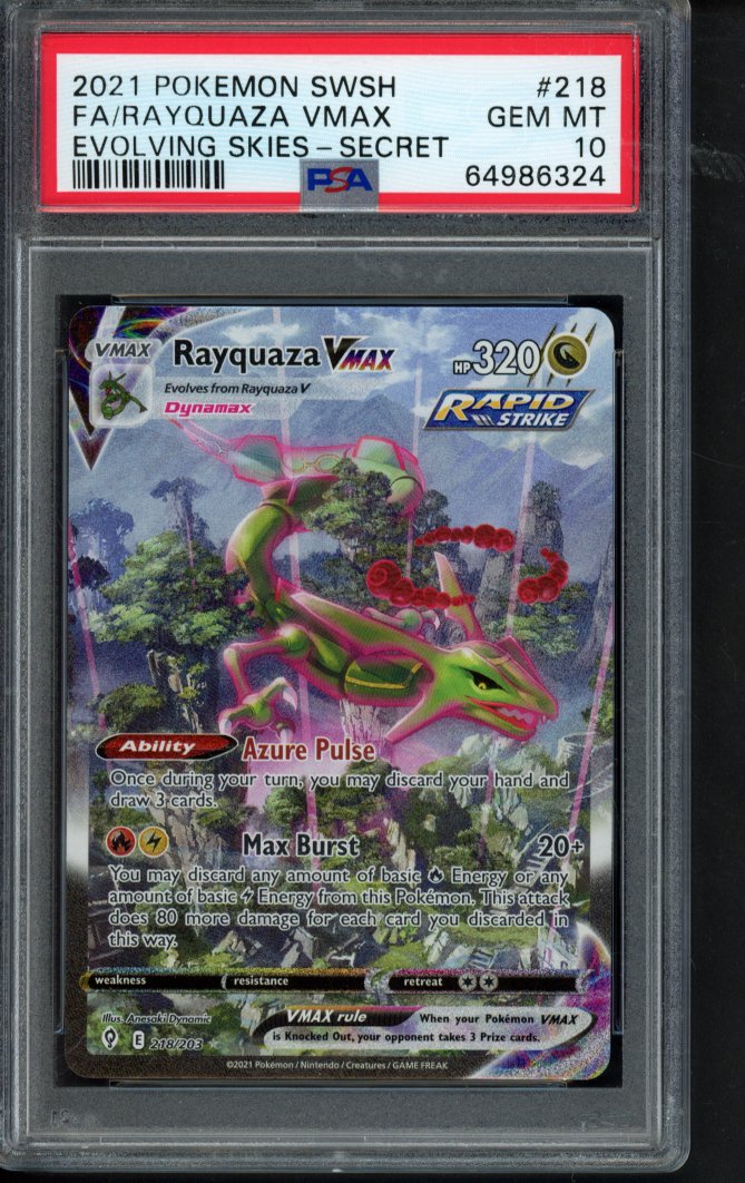 Rayquaza Vmax 218/203 PSA 10