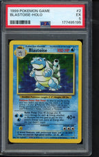 1999 Pokemon Game - Blastoise Holo 2/102 PSA 5