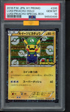 Luigi Pikachu - MBA Gold Diamond - (JPN) 295/XY-P PSA 10