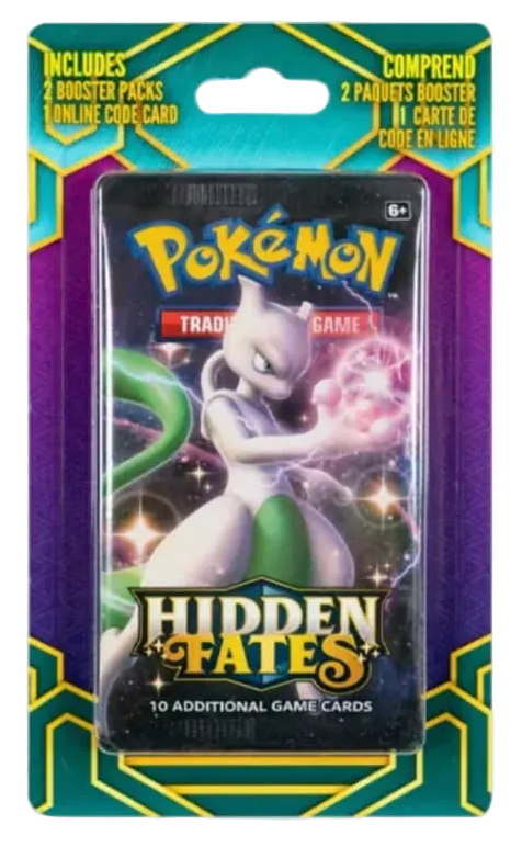 Pokemon Hidden Fates 2 Booster Pack Blister - Art Style Varies