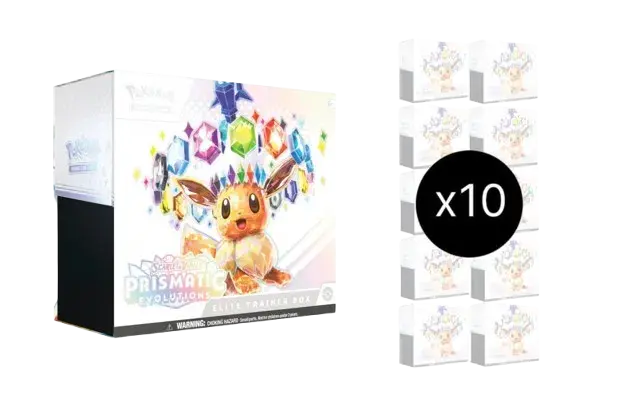 Prismatic Evolutions Elite Trainer Box Case - RookieLegends