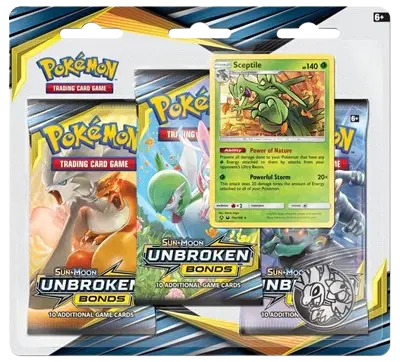 Unbroken Bonds 3 Pack Blister [Sceptile]