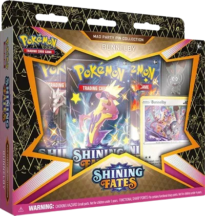 Shining Fates Mad Party Pin Collection [Bunnelby] - RookieLegends