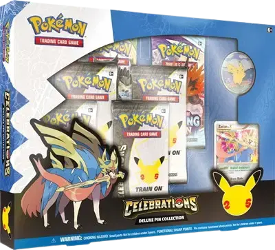 Celebrations Deluxe Pin Collection [Zacian LV. X] - RookieLegends