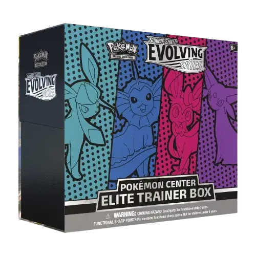 Evolving Skies Pokemon Center Elite Trainer Box [Glaceon/Vaporeon/Sylveon/Espeon] (Exclusive)