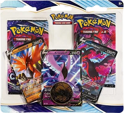 Chilling Reign 2 Pack Blister [Galarian Zapdos V, Articuno V, Moltres V] RookieLegends