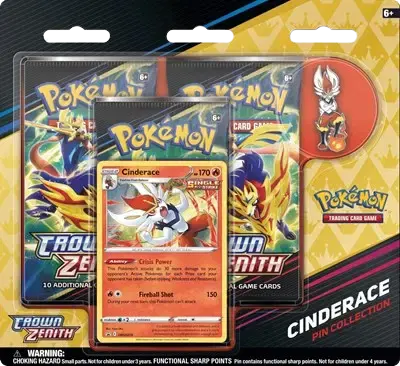 Crown Zenith Pin Collection [Cinderace] - RookieLegends