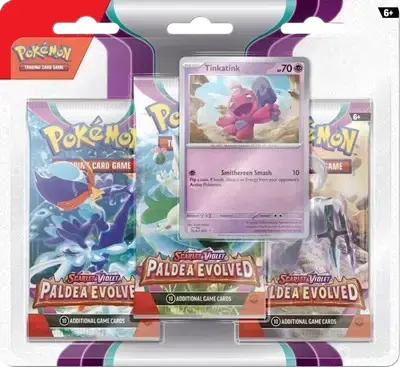 Paldea Evolved 3 Pack Blister [Tinkatink] - RookieLegends