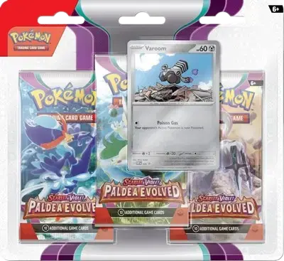 Paldea Evolved 3 Pack Blister [Varoom] - RookieLegends