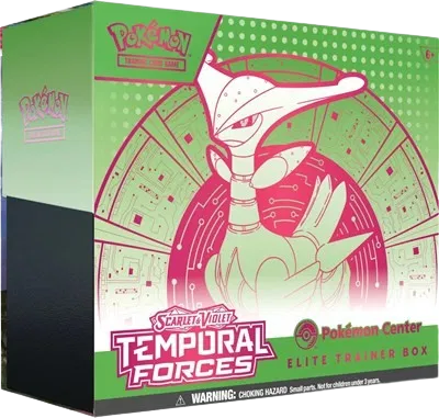 Temporal Forces Pokemon Center Elite Trainer Box (Exclusive) [Iron Leaves] [Damaged CD1]