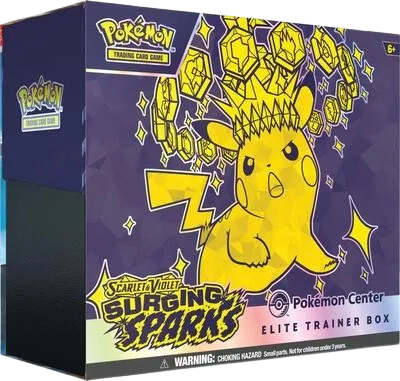 Surging Sparks Pokemon Center Elite Trainer Box (Exclusive) [Damaged No. 142]