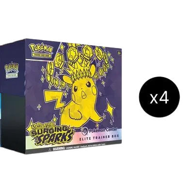 Surging Sparks Pokemon Center Elite Trainer Box (Exclusive) Case