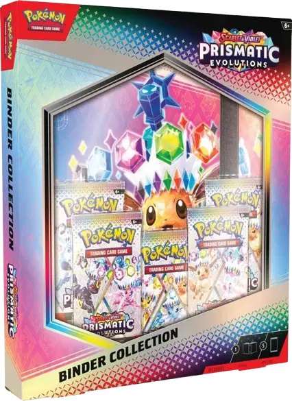 Prismatic Evolutions Binder Collection ** Corner Damaged **