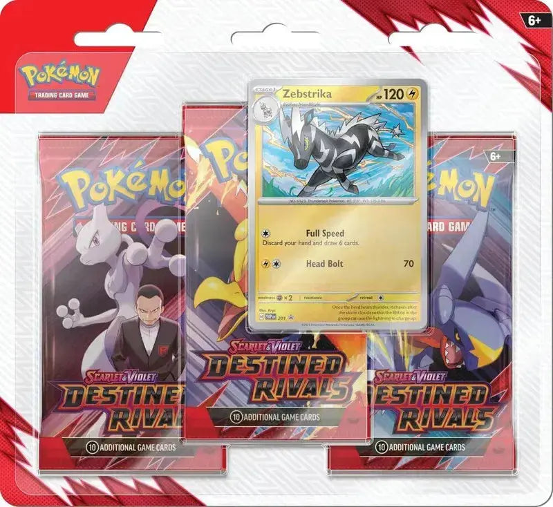 Destined Rivals 3 Pack Blister [Zebstrika] - RookieLegends